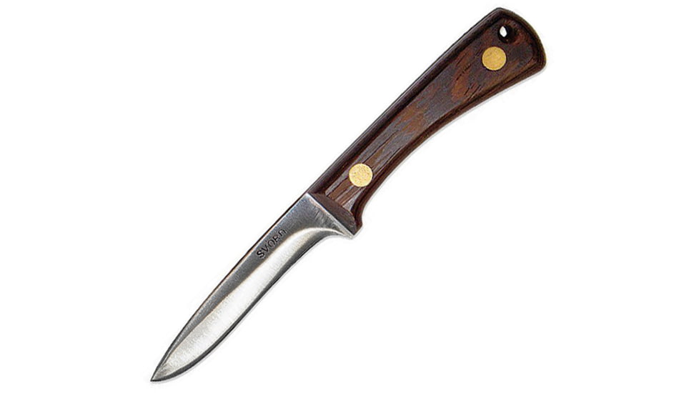 Svord Bird and Trout Wenge Knife, 3.5 satin finish 15N20 steel blade, Wenge wood handle, BNT2