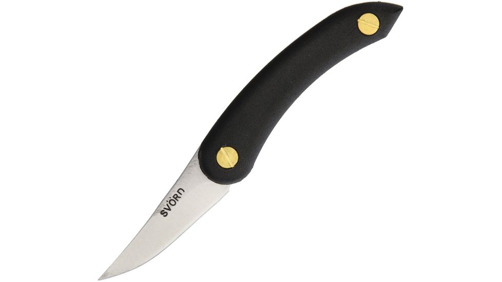 Svord Chip Thwitel Whittler Black Folding Knife,2.5in,Satin,Black Polypropylene Handle SVCHWBK