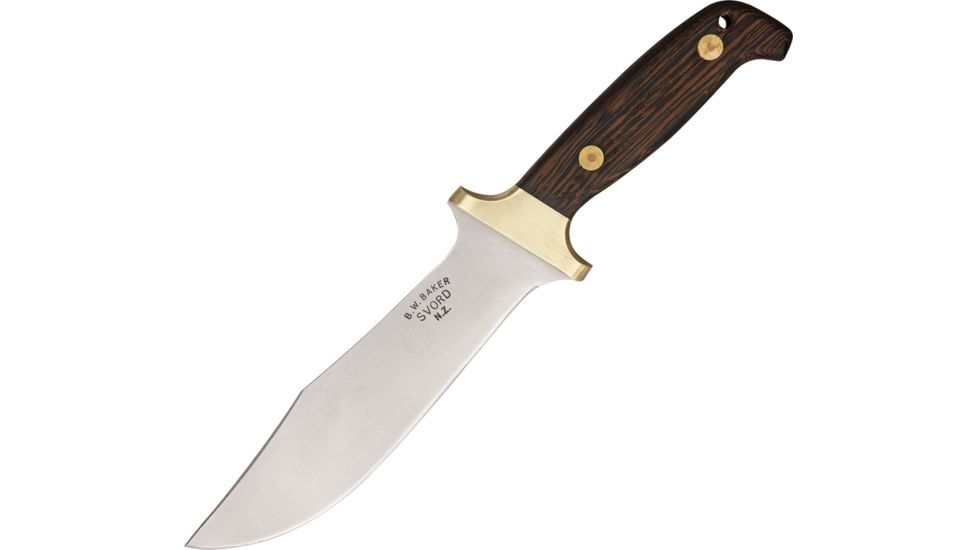 Svord Deluxe Hunter Fixed Blade Knife, SS PE Blade, Varnished wood handle SV280HW