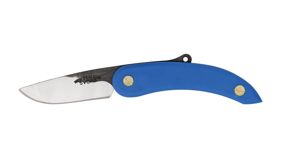 Svord Peasant Fold Knife Blue, Poly Handle, Swedish high carbon tool steel blade SV137