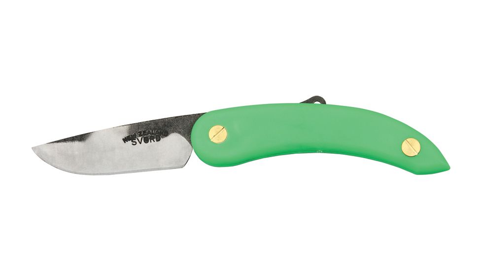 Svord Peasant Fold Knife Green, Poly Handle, Swedish high carbon tool steel blade SV141