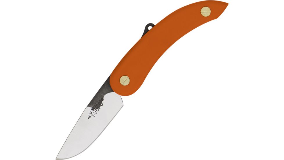 Svord Peasant Fold Knife Orange, Poly Handle, Swedish high carbon tool steel blade SV135