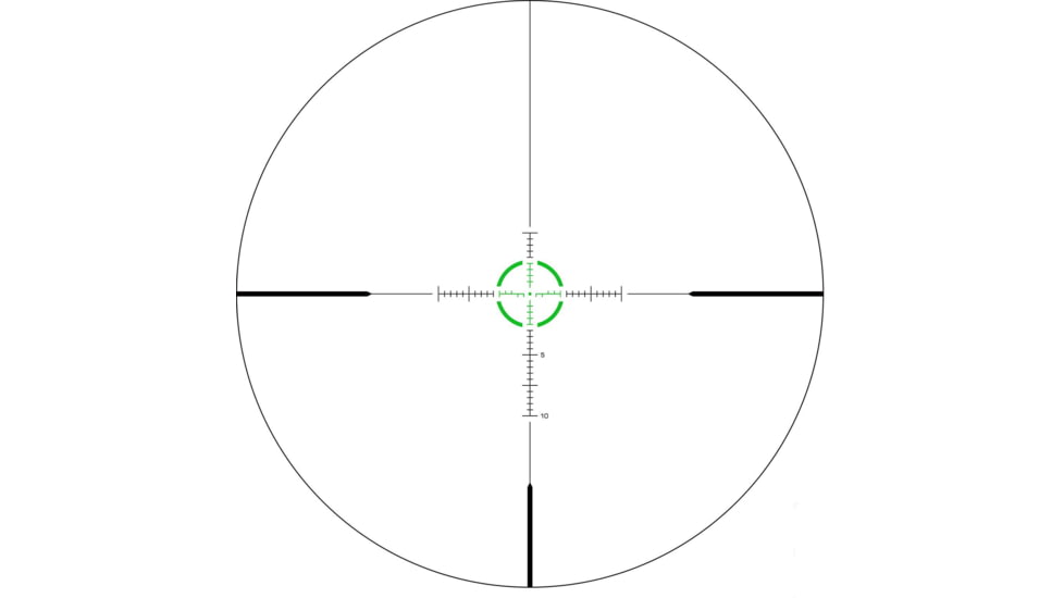 Swampfox Arrowhead Series 1-8x24mm SFP IR Green MIL 30mm Tube Riflescope, Black, ARH1824-GL
