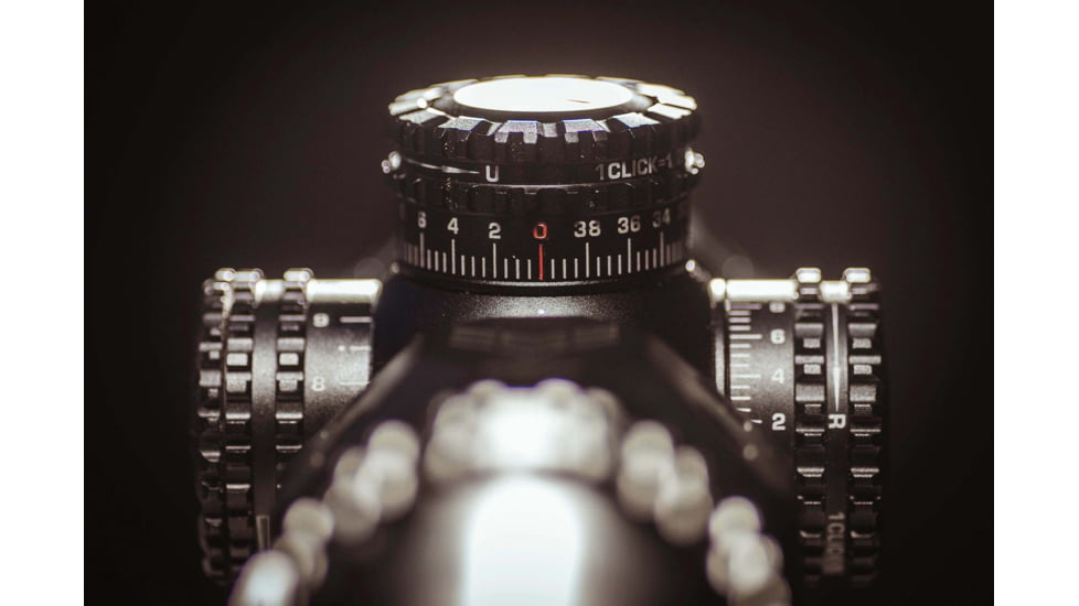 Swampfox Arrowhead Series 1-8x24mm SFP IR Green MIL 30mm Tube Riflescope, Black, ARH1824-GL