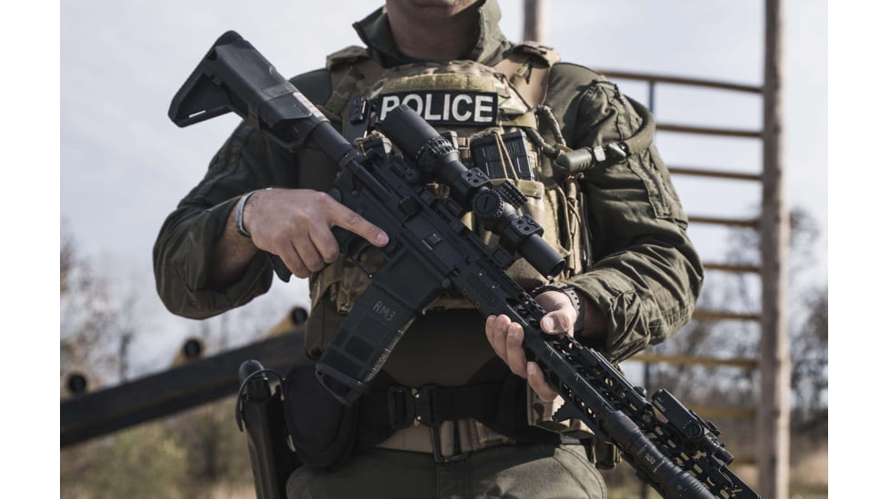 Swampfox Arrowhead Series 1-8x24mm SFP IR Green MIL 30mm Tube Riflescope, Black, ARH1824-GL