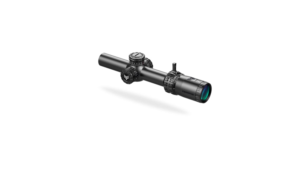Swampfox Arrowhead LPVO Rifle Scope, 1-6x24mm, 30mm Tube, Second Focal Plane, Guerilla Dot BDC Reticle, Black, ARH16241-B