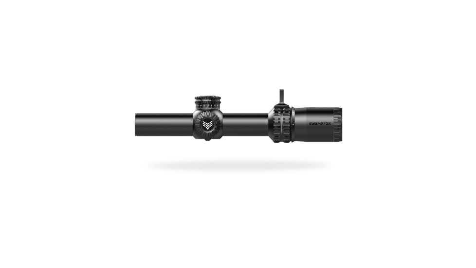 Swampfox Arrowhead LPVO Rifle Scope, 1-6x24mm, 30mm Tube, Second Focal Plane, Guerilla Dot BDC Reticle, Black, ARH16241-B