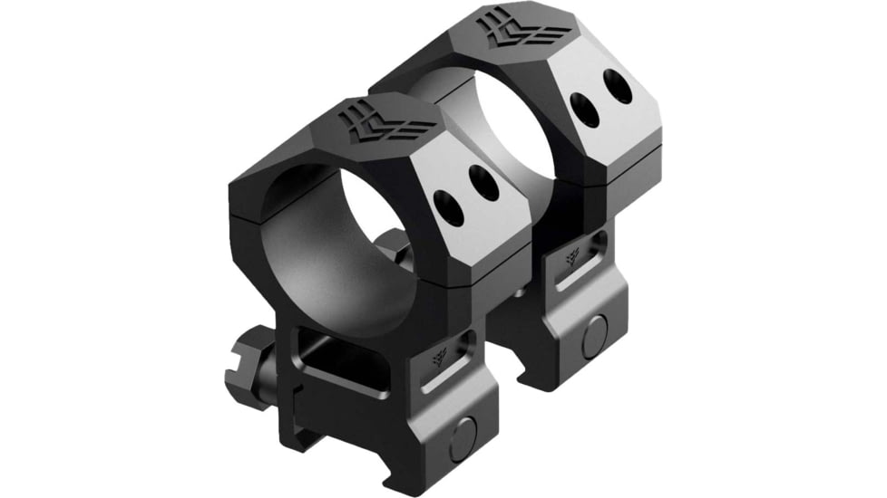 Swampfox F.R. Rifle Scope Rings, 34mm Tube, 1.93in Centerline Height, Black, MRF34-H