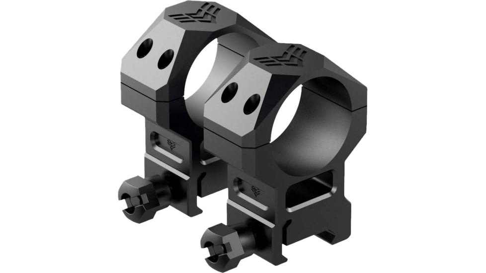 Swampfox F.R. Rifle Scope Rings, 34mm Tube, 1.93in Centerline Height, Black, MRF34-H