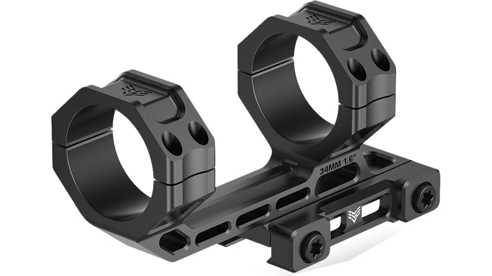 Swampfox Freedom 30mm/1.6in Light Cantilever Mount, Black, FCM-30-M