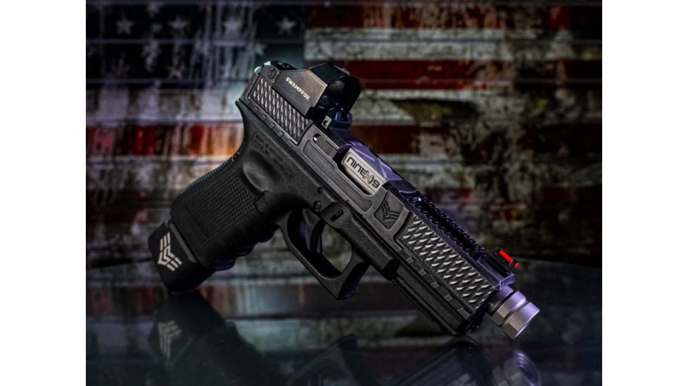 Swampfox Glock 17 Wolverine Slide with Suppressor Height Sights, Battleworn Gray, WVS17-BWS