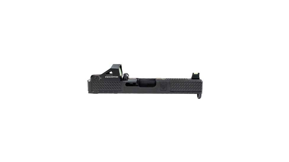 Swampfox Glock 19 Wolverine Slide with Suppressor Height Sights, Graphite Black, WVS19-GBS