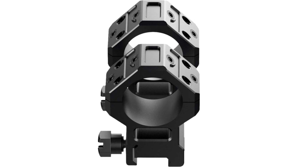 Swampfox H.E. Rifle Scope Rings, 30mm Tube, 1.93in Centerline Height, /w Integral 45-degree Offset Reflex Side Mount, Black, MRH30-H