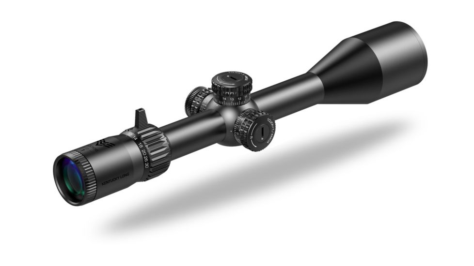 EDEMO Swampfox Kentucky Long 4-24x50 Rifle Scope, 0.25 MOA, Sharpshooter MOA Reticle, First Focal Plane, Matte Black, 30mm, KTK42450-4M, EDEMO1