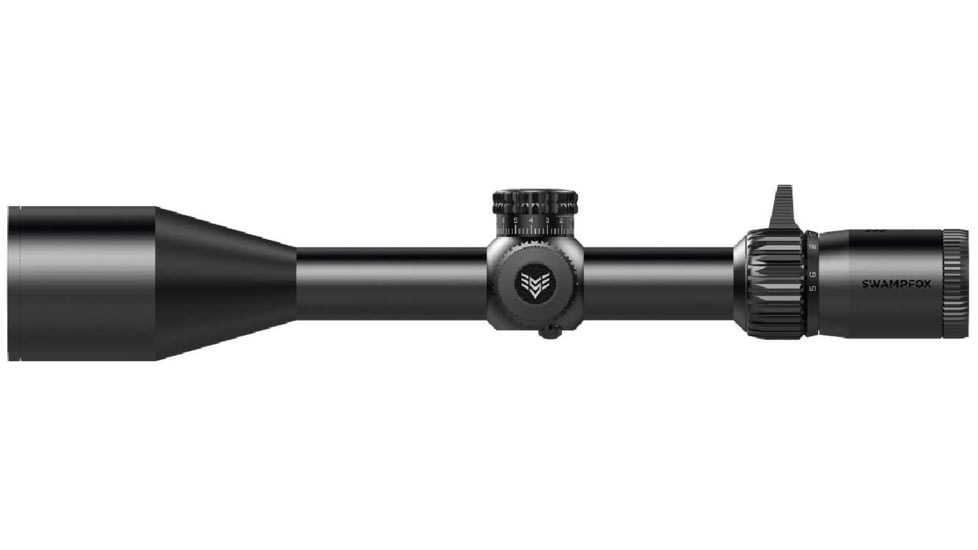 Swampfox Kentucky Long Tactical 4-24x50mm Rifle Scope, 30mm Tube, First Focal Plane, Sharpshooter MIL, MOA, Black, KTK42450-4L