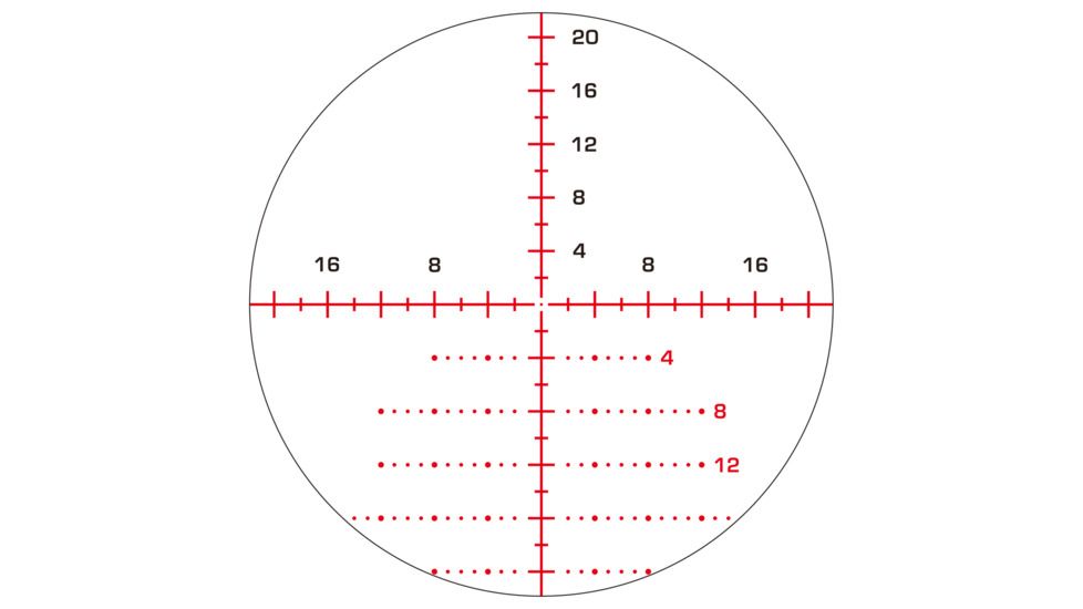 Swampfox Kentucky Long Tactical Rifle Scope, 5-30x56mm, 30mm Tube, First Focal Plane, Illuminated Sharpshooter MOA Reticle, Black KTK5306-4M