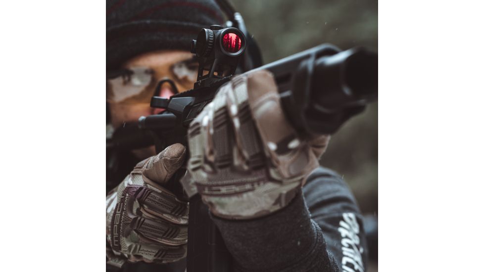 EDEMO Swampfox Liberator Red Dot Sight, 1x22mm, Red Circle Dot Reticle, Black, RDLR122-RC, EDEMO4