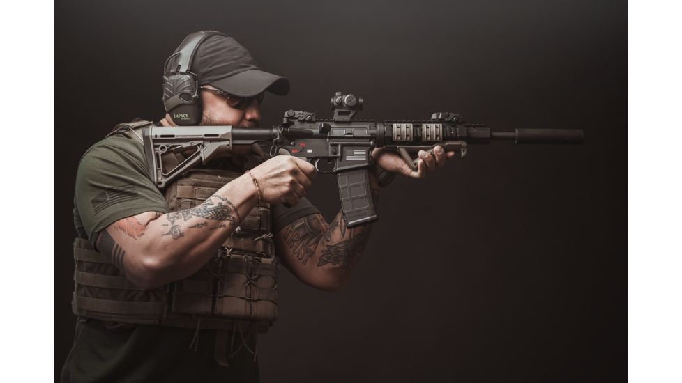 EDEMO Swampfox Liberator Red Dot Sight, 1x22mm, Red Circle Dot Reticle, Black, RDLR122-RC, EDEMO4