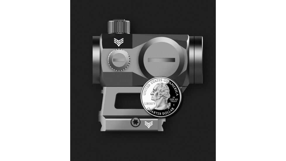 EDEMO Swampfox Liberator Red Dot Sight, 1x22mm, Red Circle Dot Reticle, Black, RDLR122-RC, EDEMO4