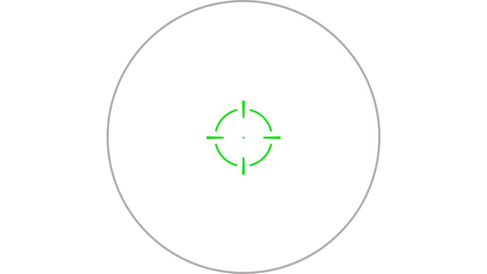 Swampfox Liberator Red Dot Sight, 1x22mm, Green Circle Dot Reticle, Black, RDLR122-GC