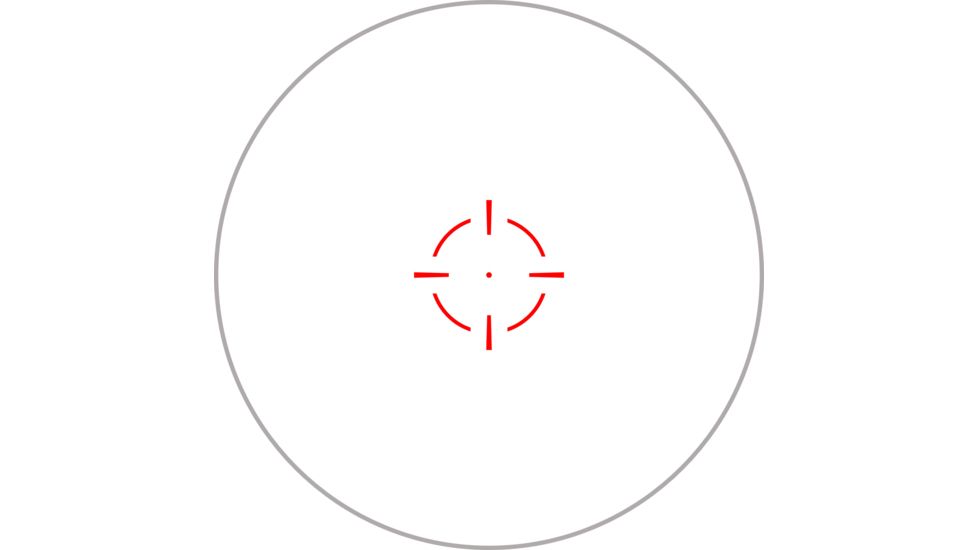 EDEMO Swampfox Liberator Red Dot Sight, 1x22mm, Red Circle Dot Reticle, Black, RDLR122-RC, EDEMO4