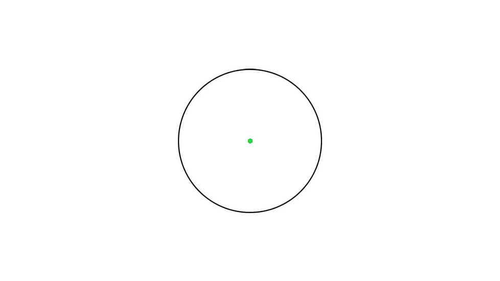 Swampfox Liberator II Mini Green Dot Sight, 1x22mm, 2 MOA Green Dot Reticle, Black, RDLR122-2GD