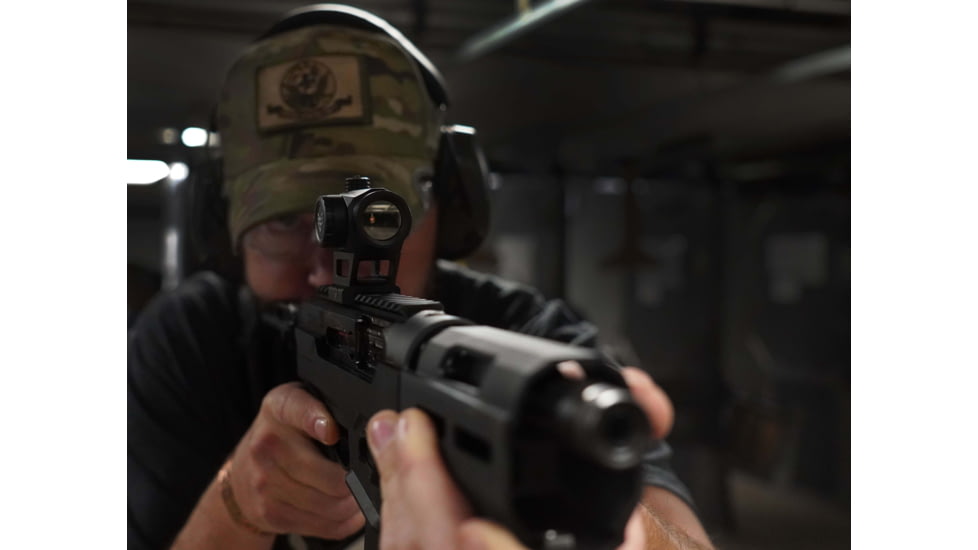 Swampfox Liberator II Mini Red Dot Sight, 1x22mm, 2 MOA Red Dot Reticle, Black, RDLR122-2RD