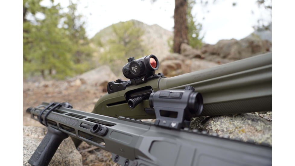 Swampfox Liberator II Mini Red Dot Sight, 1x22mm, 2 MOA Red Dot Reticle, Black, RDLR122-2RD