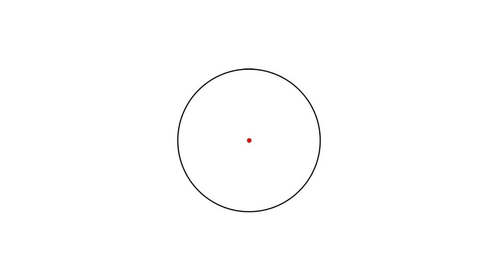 Swampfox Liberator II Mini Red Dot Sight, 1x22mm, 2 MOA Red Dot Reticle, Black, RDLR122-2RD