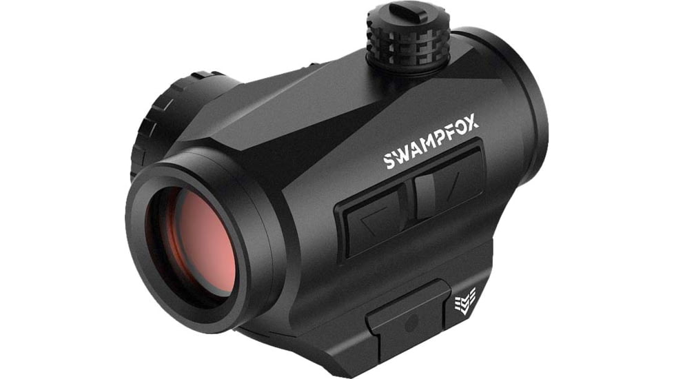 Swampfox Liberator II Mini Red Dot Sight, 1x22mm, 2 MOA Red Dot Reticle, Black, RDLR122-2RD