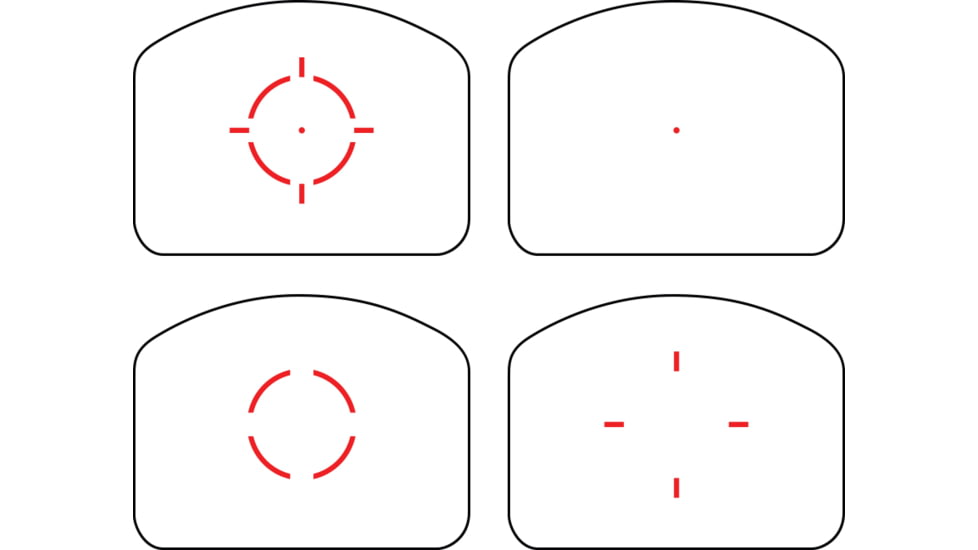 Swampfox Liberty II 1x24mm Reflex Sight, Multi Reticle, Black, LBT2124-MR