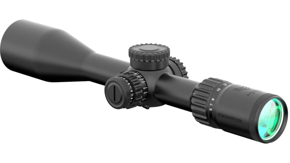 Swampfox Patriot II 6-24x 50mm 30mm Rifle Scope, First Focal Plane, Clean Cross MOA, PAT2624-MC
