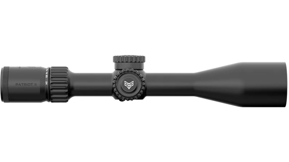 Swampfox Patriot II 6-24x 50mm 30mm Rifle Scope, First Focal Plane, Clean Cross MOA, PAT2624-MC