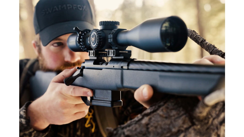 Swampfox Patriot II 6-24x 50mm 30mm Rifle Scope, First Focal Plane, Clean Cross MOA, PAT2624-MC