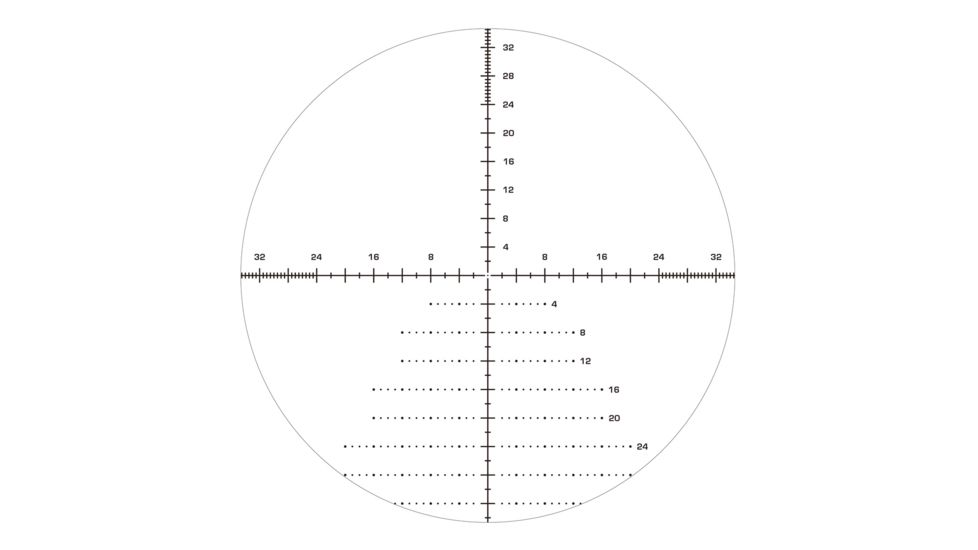 Swampfox Patriot Rifle Scope, 4-16x44mm, 30mm Tube, First Focal Plane, Sharpshooter Grid MOA Reticle, Black, PAT41644-M