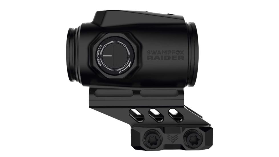 Swampfox Raider 1x20mm Micro Prism Scope, Green BRC, CQB Reticle, MOA, Black, RMPS120-GB
