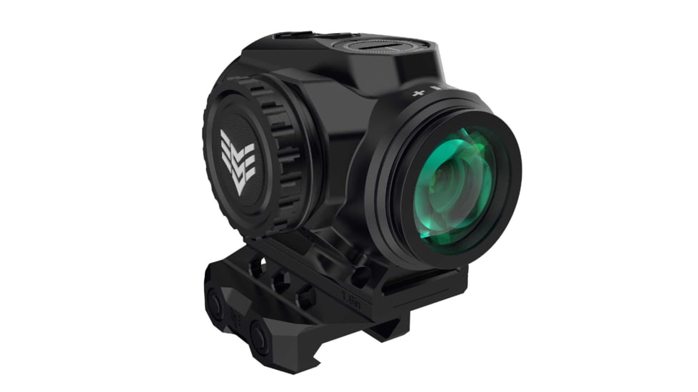 Swampfox Raider 1x20mm Micro Prism Scope, Green BRC, CQB Reticle, MOA, Black, RMPS120-GB