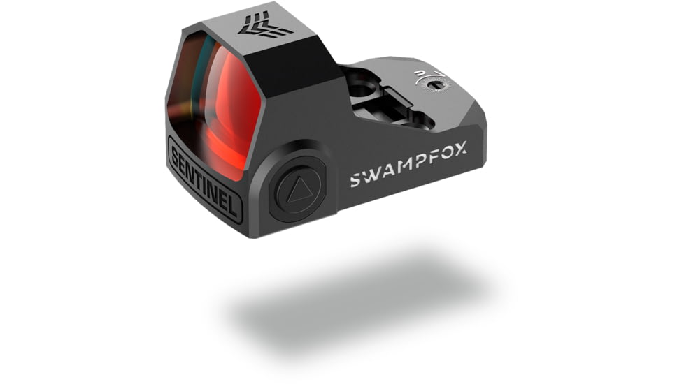 Swampfox Sentinel Ultra Compact Micro Red Dot Sight, 1x16mm, 3 MOA Red Dot Reticle, Manual Brightness, Black, SNL00116-RDM