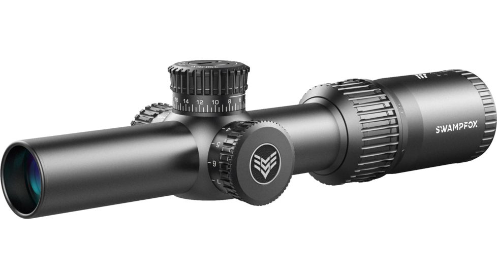 Swampfox Tomahawk LVPO Rifle Scope, 1-4x24mm, 30mm Tube, Second Focal Plane, Spear Duplex Reticle, Black, ATK14241-D