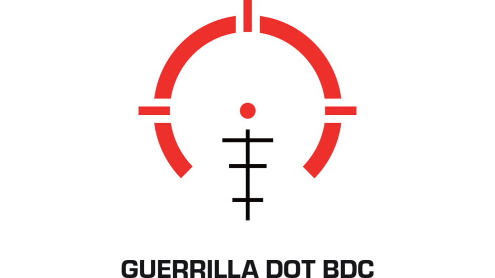 Swampfox Tomahawk II 1-4x24mm Rifle Scope, 30mm Tube, Second Focal Plane, Red BDC, Black, THK14241-RB