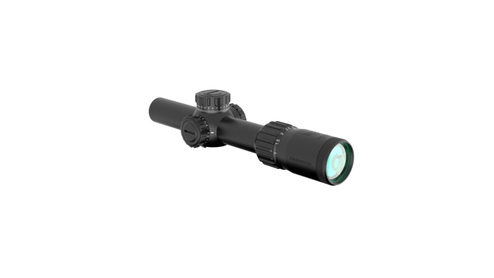 Swampfox Tomahawk II 1-4x24mm Rifle Scope, 30mm Tube, Second Focal Plane, Green BDC, Black, THK14241-GB