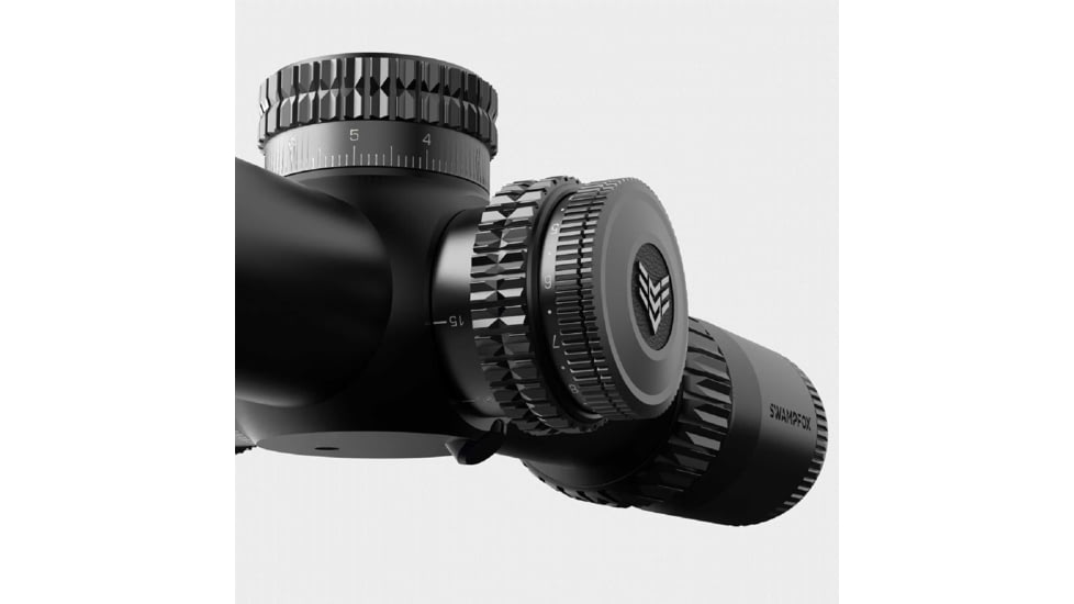 Swampfox Warhawk Tactical 4-20x50mm Rifle Scope, 34mm Tube, First Focal Plane, Sharpshooter MIL, MOA, Black, TWK42050-3L