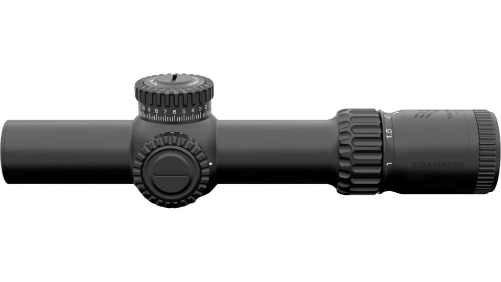 Swampfox Warhorse 1-6x24 Rifle Scope, 34mm Tube, First Focal Plane, Red IR MOA, WAR16241-RM