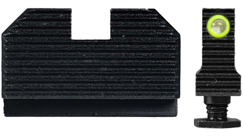 Swampfox Wolverine Tritium Stealth Sights for Double Stack Glocks 17/19/21/22/23/34/35/40/41/45, Black, WVNFS-CWSS