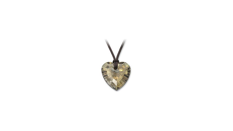 Swarovski Cognac Heart Pendant