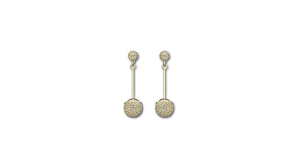 Swarovski Dolce Pierced Earrings, gold-plated