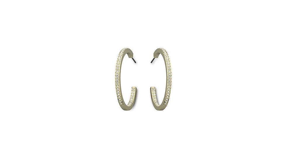 Swarovski Eyeliner Pierced Earrings, gold-plated