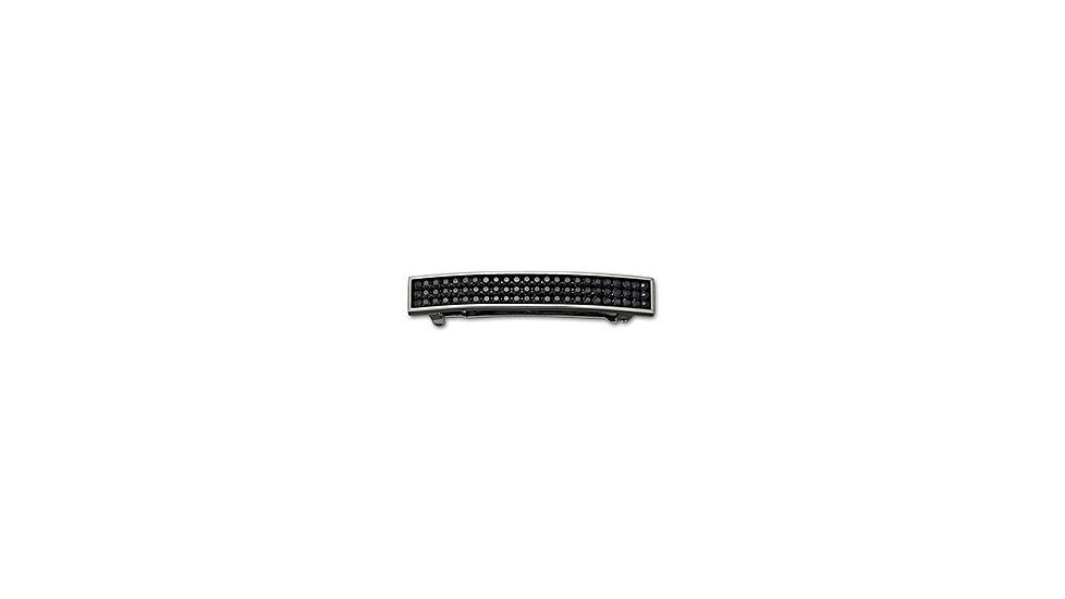 Swarovski Gala Jet Hematite Hair Slide