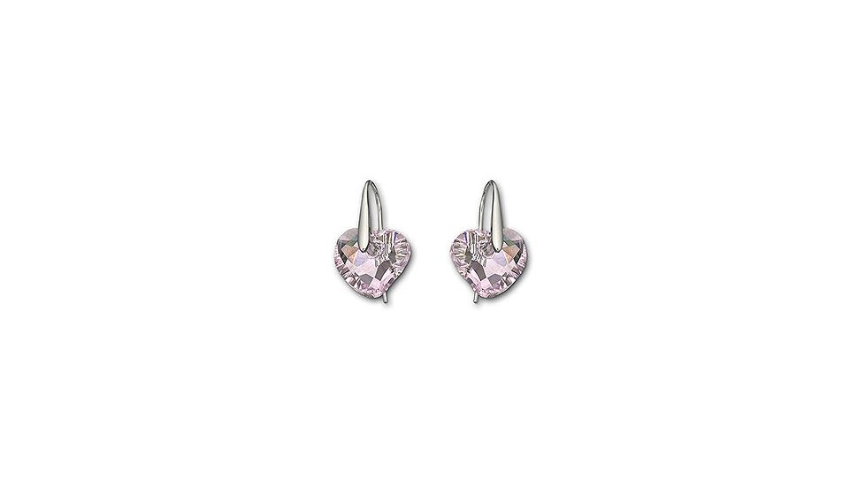 Swarovski Heart Rosaline Pierced Earrings