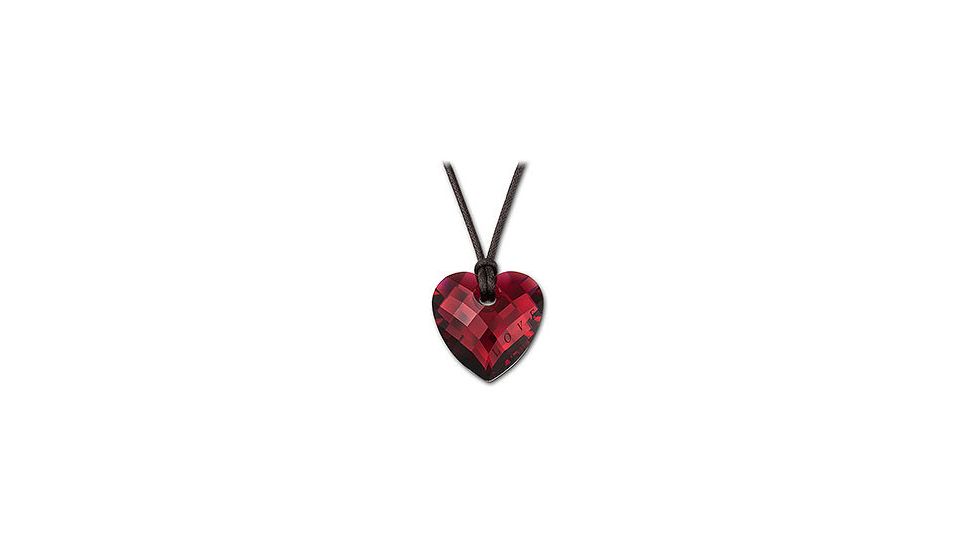 Swarovski Love Bordeaux Heart Pendant, engraved